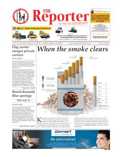 When the smoke clears - The Reporter