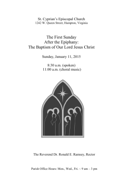 January 11 - St. Cyprian's Episcopal Church