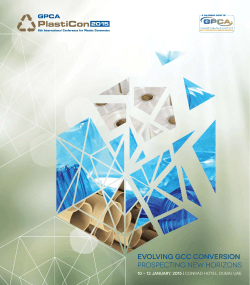 Event brochure - GPCA PlastiCon