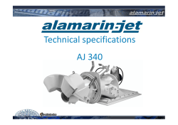 Technical specifications AJ 340 Technical specifications AJ