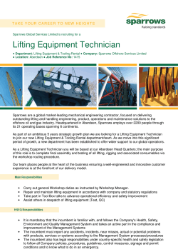 Lifting Equipment Technician