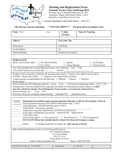 Meeting and Registration Form