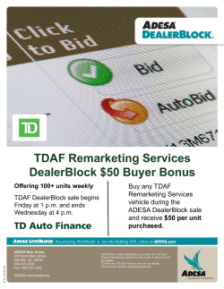 TDAF Remarketing Services DealerBlock $50 Buyer