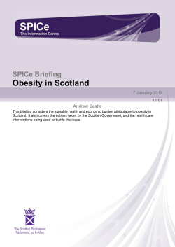 SB 15-01 Obesity in Scotland (1260KB pdf)