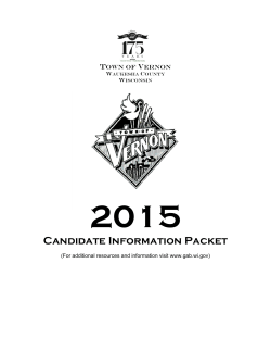 2015 Candidate Info Packet