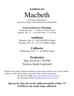 Macbeth - South Stage