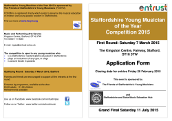 Young Musician of the Year 2015 Application form.pub