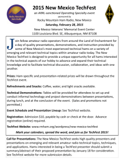 2015 New Mexico TechFest - Rocky Mountain Ham Radio