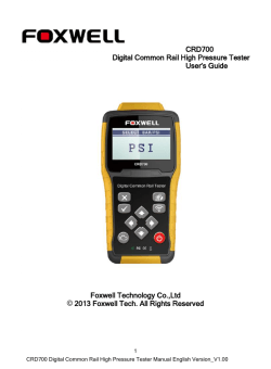 CRD700_English_V1.00 - Foxwell Technology Co., Ltd.
