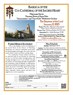Bulletin - Basilica of the Co-Cathedral of the Sacred Heart