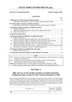 STATUTORY INSTRUMENTS, &c