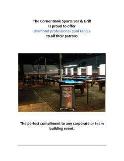 The Corner Bank Sports Bar & Grill Is proud to offer Diamond