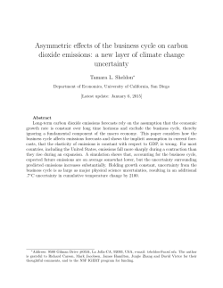 Asymmetric effects of the business cycle on carbon dioxide