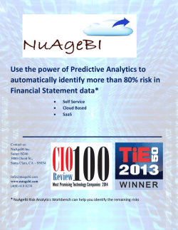 Use the power of Predictive Analytics to automatically identify more