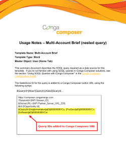 Usage Notes – Multi-Account Brief (nested query)