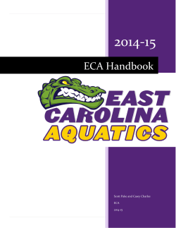 Team Handbook - East Carolina Aquatics