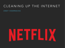 Cleaning Up The Internet