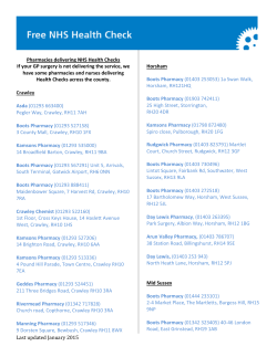 NHS Health Check - West Sussex Wellbeing