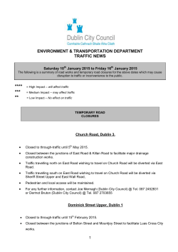 Traffic News - Dublin City Council