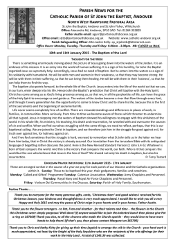 - Catholic Parish of St John the Baptist