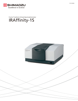 C103-E096A IRAffinity-1S - Shimadzu Scientific Instruments