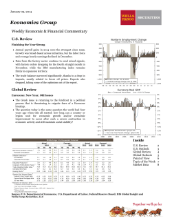 Weekly Economic & Financial Commentary
