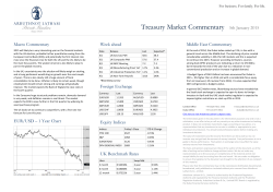 the Treasury Market Commentary