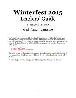 the 2015 Winterfest Leader's Guide
