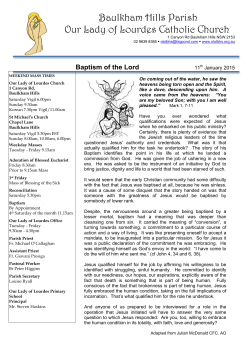 to view the current Our Lady Of Lourdes Bulletin