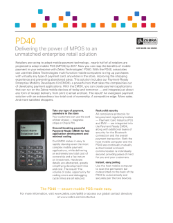 PD40 Specifications Sheet