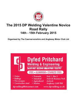 The 2015 DP Welding Valentine Novice Road Rally