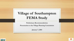 Fema Height Study - Village of Southampton