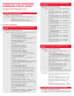 subscription-manager command cheat sheet
