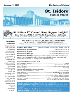 January 11, 2015 - St. Isidore's Catholic Church and Grade School