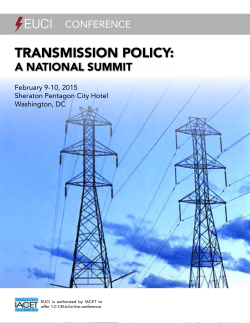 Transmission Policy: A National Summit