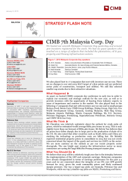CIMB 7th Malaysia Corp. Day