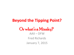 Beyond the Tipping Point?