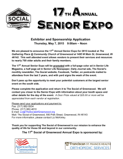 Announcing our Upcoming 17th Annual Senior Expo