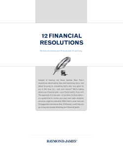 12 FINANCIAL RESOLUTIONS - Eagle Wealth Strategies