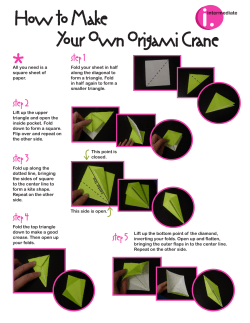 How to Make Your Own Origami Crane