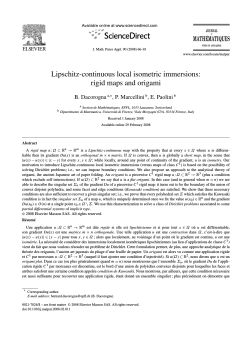 Lipschitz-continuous local isometric immersions