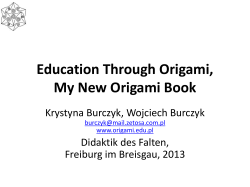 Research Project for Students: Simple Origami