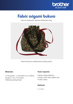 Fabric origami bukuro - Echidna Sewing Products