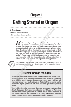 Getting Started in Origami