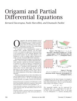 Origami and Partial Differential Equations