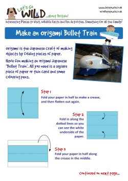 Make an Origami Bullet Train