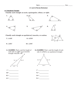 4-1 and 4-2 Review Worksheet