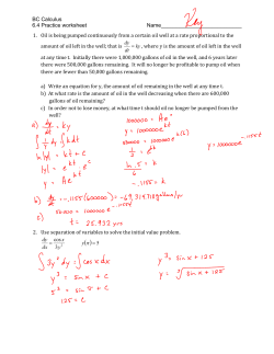 BC Calculus 6.4 Practice worksheet