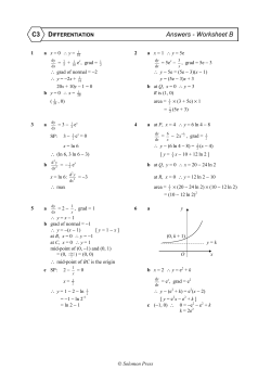 C3 Differentiation B