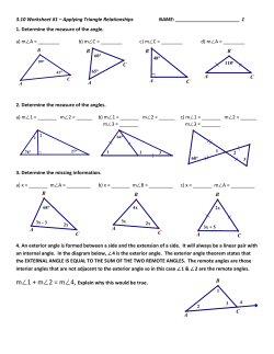 3.10 Worksheet #1 – Applying Triangle
